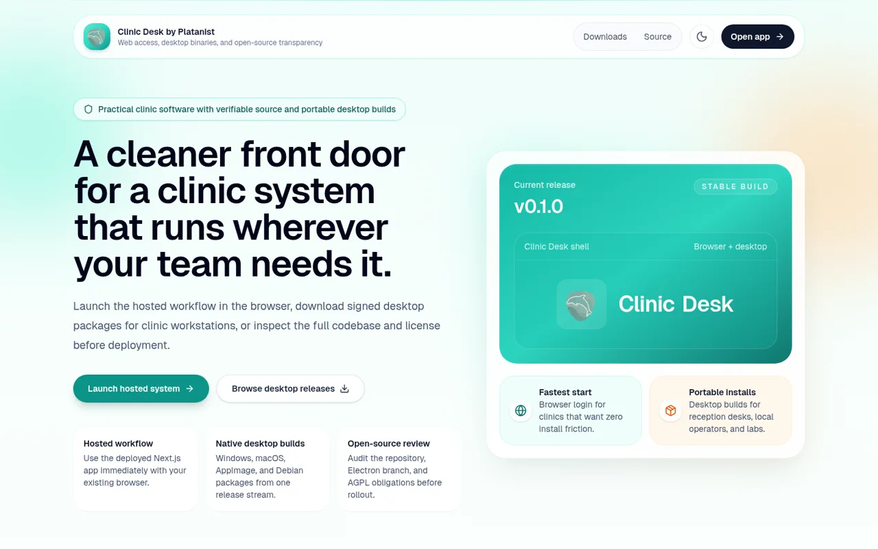 Clinic Desk project cover